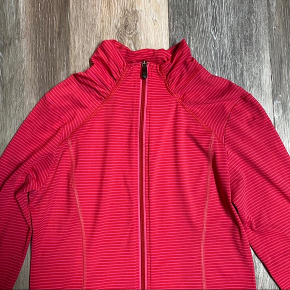 Lolë Full-Zip Striped Athletic Top - Picture 2 of 7